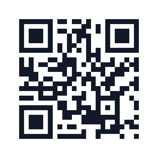 Clear sample QR code encoding https://mytool0.com/