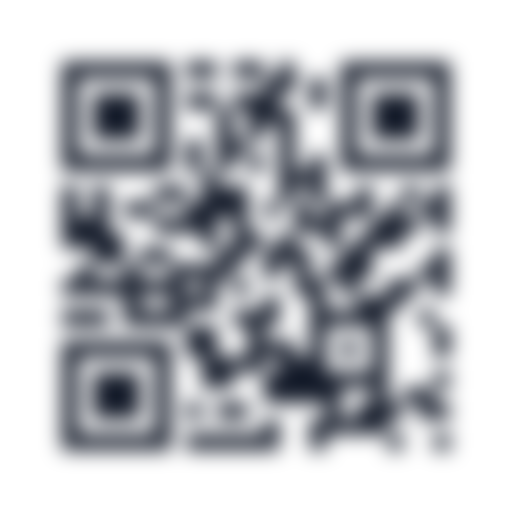 Heavily blurred QR sample with indistinct module edges